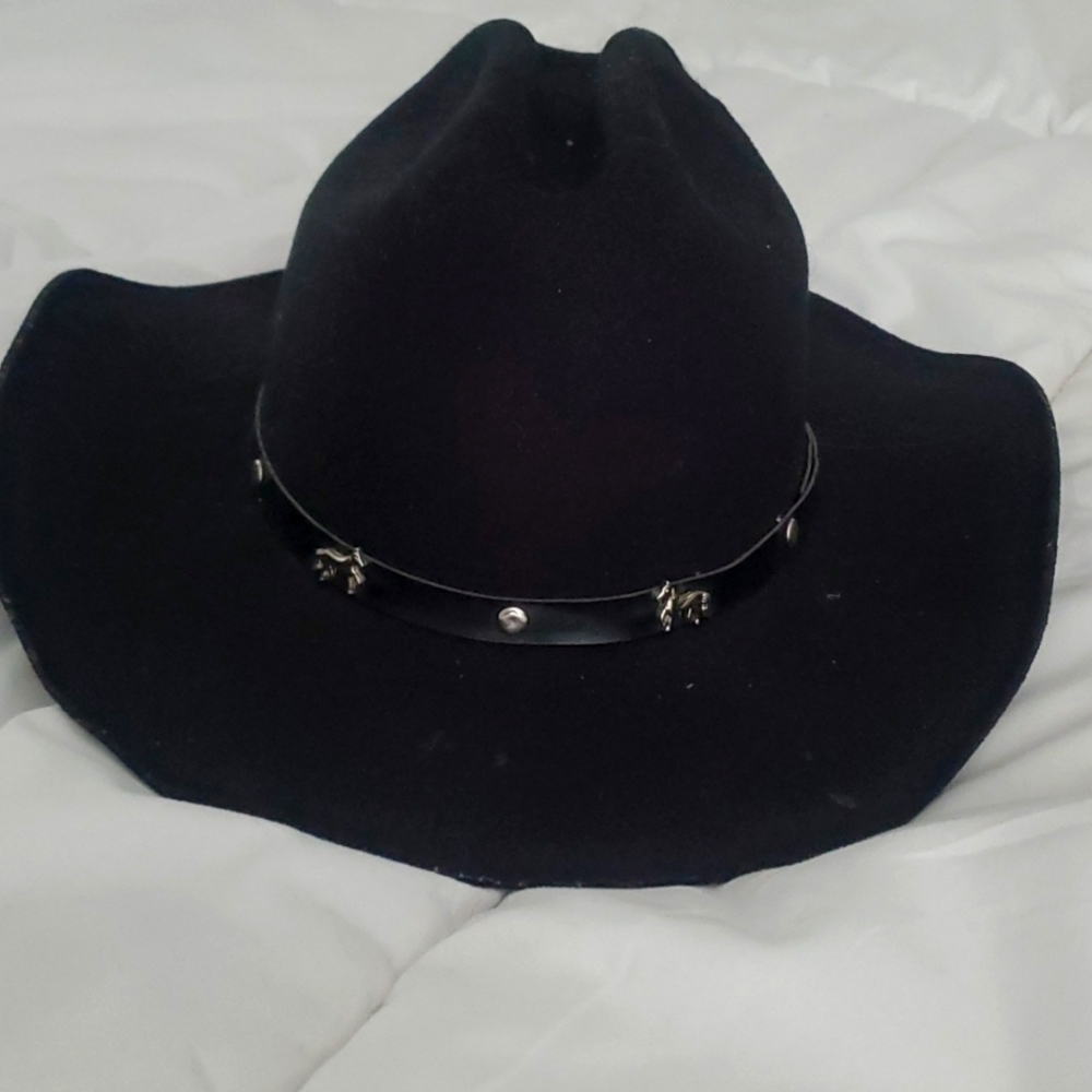 Black kids Bullhide felt cowboy hat